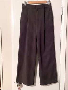 Cotton On Grey Stripped Dress Pants